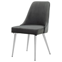Cabianca Curved Back Side Chairs Grey (Set of 2) - 191442