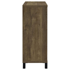 Arlington Bar Cabinet with Sliding Door Rustic Oak - 182852