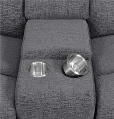 Bahrain 6-piece Modular Reclining Sectional Sofa Charcoal - 609540
