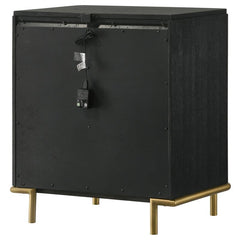 Arini 3-drawer Nightstand Black - 224332