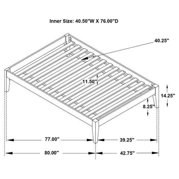 Hounslow Twin Universal Platform Bed White - 306128T