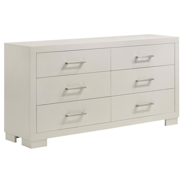 Jessica 6-drawer Dresser Cream White - 202993
