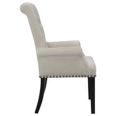 Alana Upholstered Tufted Arm Chair with Nailhead Trim - 115183