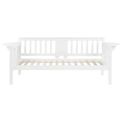 Bethany Wood Twin Daybed with Drop-down Tables White - 300837