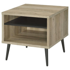 Welsh Square Engineered Wood Side End Table Antique Pine - 701037