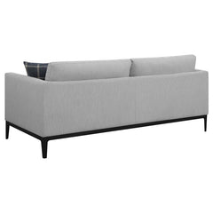 Apperso 2-piece Upholstered Track Arm Sofa Set Light Grey - 508681-S2
