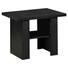 Rodez 3-piece Engineered Wood Coffee Table Set Black Oak - 700345