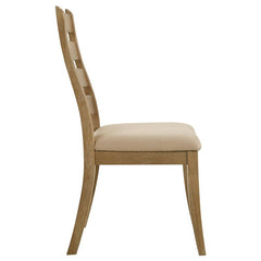 Danvers Ladder Back Dining Side Chair Brown Oak (Set of 2) - 109152