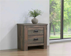 Frederick 2-drawer Nightstand Weathered Oak - 222962