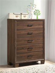 Brandon 5-drawer Chest Medium Warm Brown - 205325