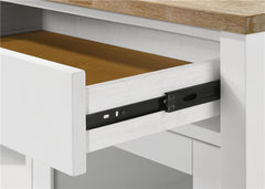 Hollis 2-door Dining Sideboard with Drawers Brown and White - 122245