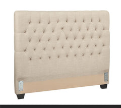 Chloe Upholstered Eastern King Panel Headboard Oatmeal - 300007KEB1