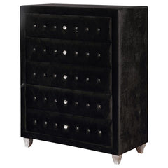 Deanna Deanna 5-drawer Rectangular Chest Black - 206105