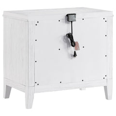 Marielle 2-drawer Nightstand Bedside Table Distressed White - 224842