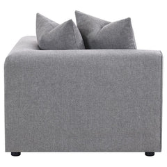Jennifer Upholstered Corner Chair Grey - 551595