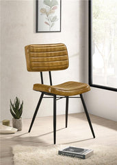 Misty Padded Side Chairs Camel and Black (Set of 2) - 110642