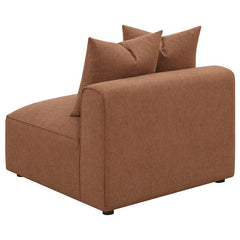 Jennifer 6-piece Upholstered Modular Sectional Terracotta - 551591-SET
