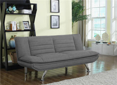 Julian Upholstered Tufted Convertible Sofa Bed Grey - 503966