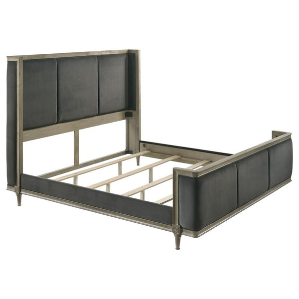 Alderwood 4-piece California King Bedroom Set French Grey - 223121KW-S4