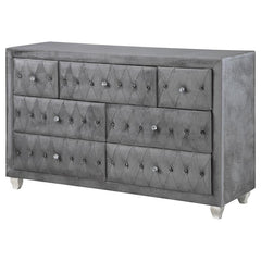 Deanna 7-drawer Rectangular Dresser Grey - 205103