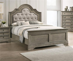 Manchester Wood Eastern King Panel Bed Wheat Brown - 222891KE