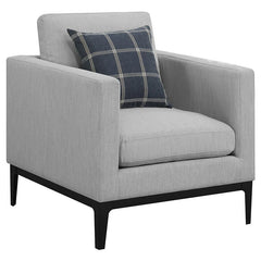 Apperso 3-piece Upholstered Track Arm Sofa Set Light Grey - 508681-S3