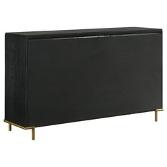 Arini 4-piece Queen Bedroom Set Black and Natural - 224330Q-S4