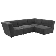 Sunny Upholstered Corner Chair Dark Charcoal - 552082