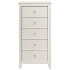 Selena 5-piece Full Bedroom Set Cream White - 400231F-S5