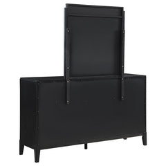 Brookmead 8-drawer Dresser with Mirror Black - 224713M