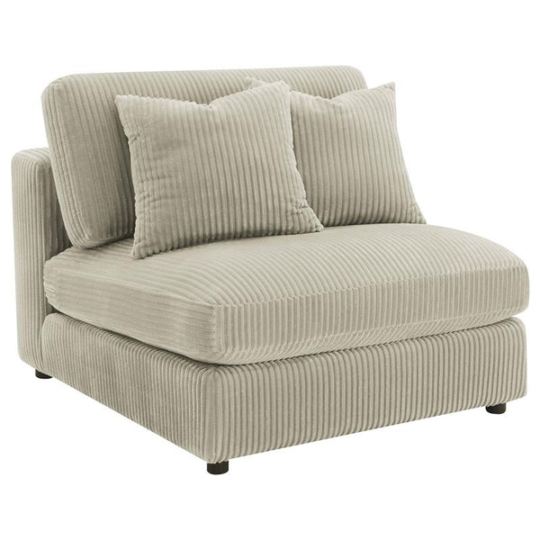 Blaine Upholstered Armless Chair Sand - 509897