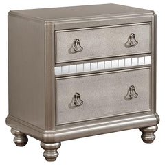 Bling Game 5-piece Eastern King Bedroom Set Platinum - 204180KE-S5