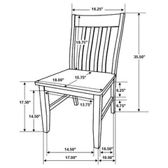 Kirby 7-piece Dining Set Natural and Rustic Off White - 192691-S7