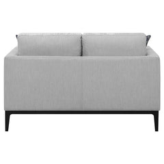 Apperson Upholstered Track Arm Loveseat Light Grey - 508682