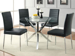 Maston Upholstered Dining Chairs Black (Set of 4) - 120767BLK