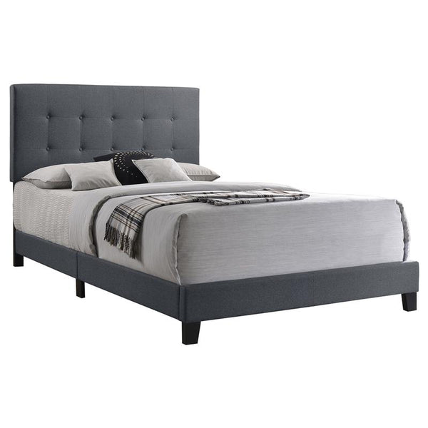Mapes Upholstered Eastern King Panel Bed Grey - 305747KE