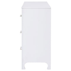 Anastasia 6-drawer Dresser Pearl White - 224753