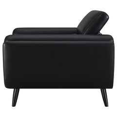Shania Upholstered Low Back Accent Chair Black - 509923