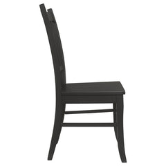 Marbrisa 5-piece Rectangular Dining Table Set Matte Black - 123071-S5
