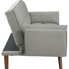 Caufield Upholstered Tufted Convertible Sofa Bed Grey - 360096