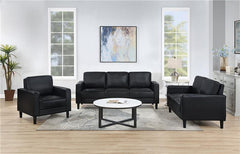 Ruth Upholstered Track Arm Sofa Black - 508361
