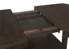 Prentiss 5-piece Rectangular Counter Height Dining Set with Butterfly Leaf Cappuccino - 193108-S7