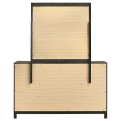 Edmonton 6-drawer Dresser with Mirror Rustic Tobacco - 204353M