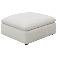 Hobson Square Upholstered Ottoman Ivory - 551453