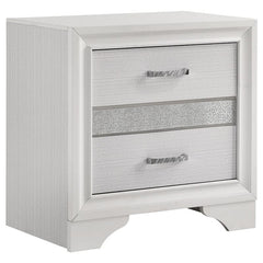 Miranda 4-piece California King Bedroom Set White - 205111KW-S4