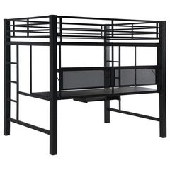 Avalon Full Workstation Loft Bed Black - 460023
