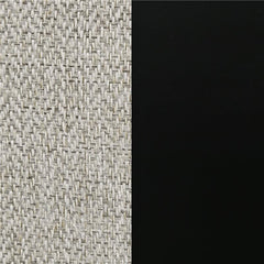Malia Upholstered Solid Back Dining Side Chair Beige and Black (Set of 2) - 122342