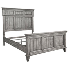 Avenue Wood Eastern King Panel Bed Weathered Grey - 224031KE