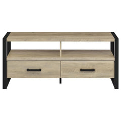James 2-drawer Engineered Wood 48" TV Stand Distressed Pine - 704271