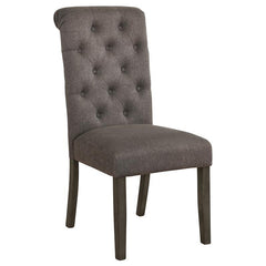 Balboa Tufted Back Side Chairs Rustic Brown and Grey (Set of 2) - 193172
